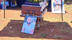 Gerald Mwangi aka Makanga bae's casket
