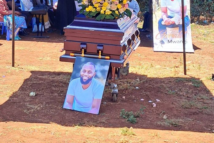 Gerald Mwangi aka Makanga bae's casket