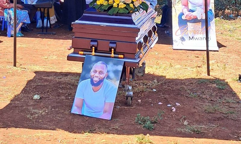 Gerald Mwangi aka Makanga bae's casket