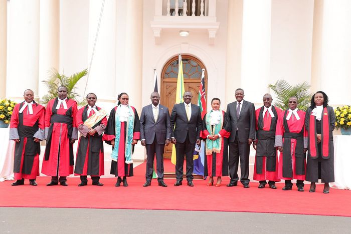 President William Ruto when he presided over the swearing-in of six judges in 2022