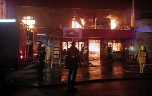 Equity bank responds after fire razes down their Nyeri branch