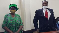 Ms Grace Wakhungu and Sirisia MP John Waluke in court during their sentencing