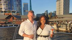 Stephanie Kiuna with her husband