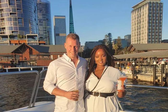 Stephanie Kiuna with her husband