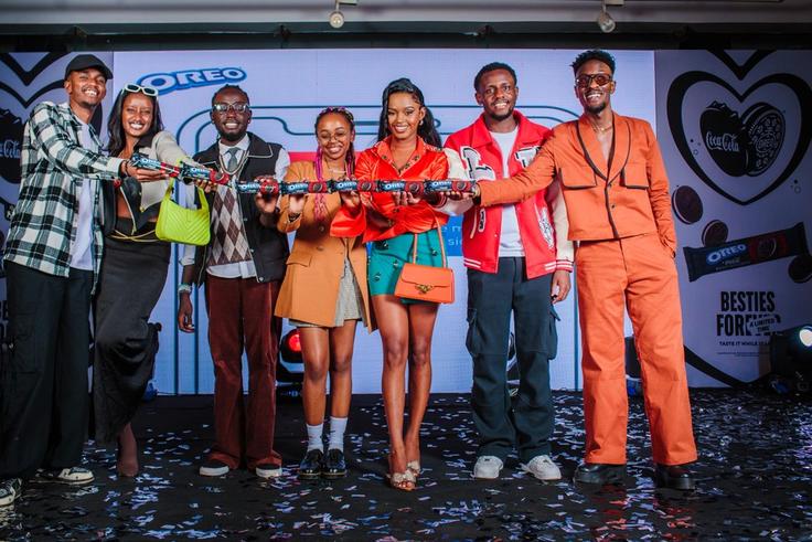 Content creators who graced the launch of the limited edition of Coca-Cola flavoured Oreo cookies pose for a photo