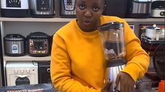 A screenshot image of Businesswoman Shiquo HiiStyle telling Kenyans about her items