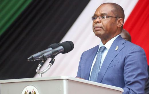 Newly elected Senate Speaker Amason Kingi