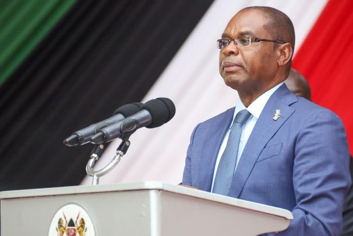 Newly elected Senate Speaker Amason Kingi