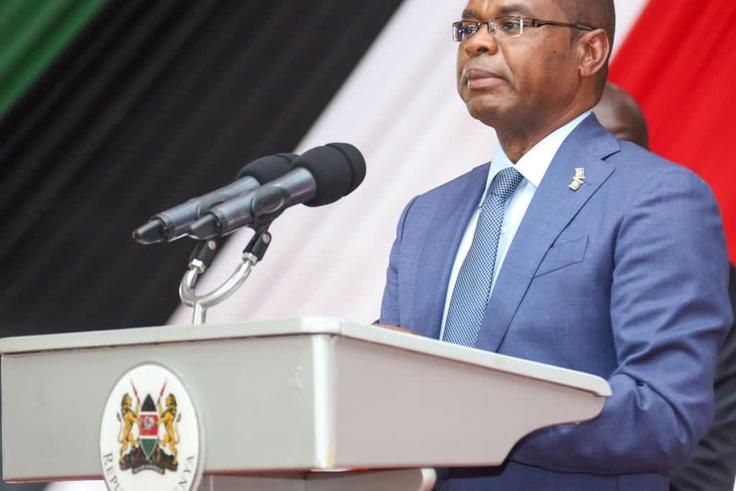 Newly elected Senate Speaker Amason Kingi