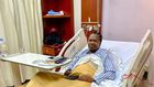 Singer Jua Cali in a hospital bed