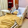 Singer Jua Cali in a hospital bed