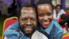 Lupita Nyong'o and her father Governor Anyang Nyong'o