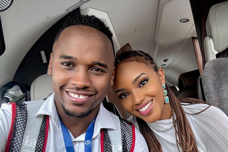 Businessman Khalif Kairo  with his wife Maria Wavinya