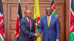 File image of President William Ruto and Prof. Kithure Kindiki at State House, Nairobi.
