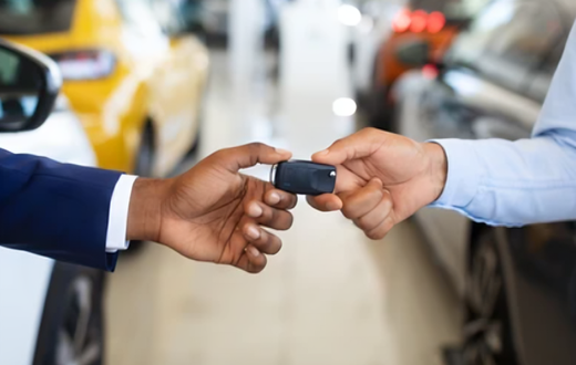 Car exchange sale in progress