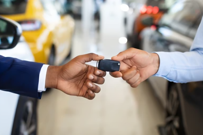 Car exchange sale in progress