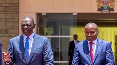 President William Ruto and Deputy President designate Secretary Kithure Kindiki