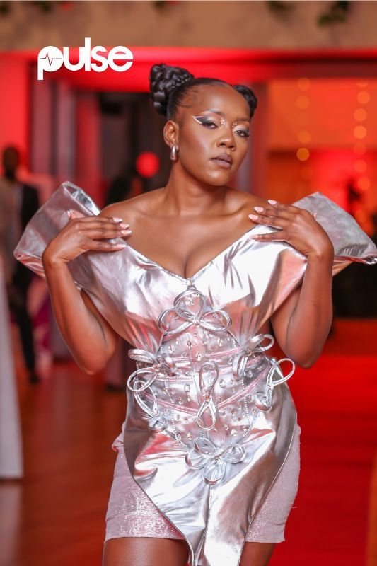 Pulse Instagram Influencer of the Year Lydia KM on the red carpet at the 2024 awards gala