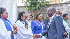 Impeached Deputy President Rigathi Gachagua attending a Sunday Church Service at St. James ACK Cathedral, Kiambu County.
