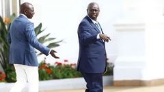 File image of DP Rigathi Gachagua and President William Ruto