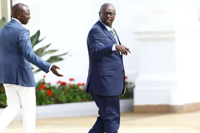 File image of DP Rigathi Gachagua and President William Ruto