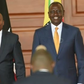 A screengrab image of Prof Kithure Kindiki, President William Ruto and Joyce Kindiki