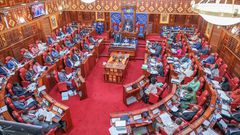 A photo of the Senate chambers