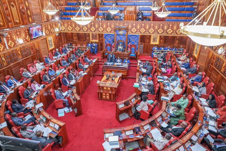 A photo of the Senate chambers