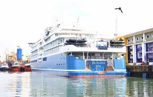 Luxury ship MV SH Diana docks in Mombasa