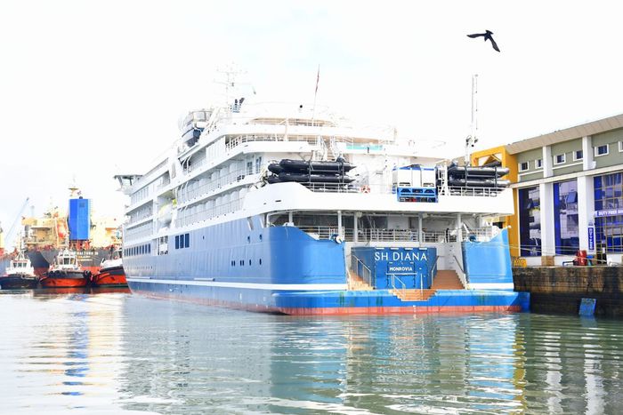 Luxury ship MV SH Diana docks in Mombasa