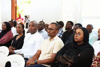 Citizen TV journalists at the burial of Mashirima Kapombe's mother
