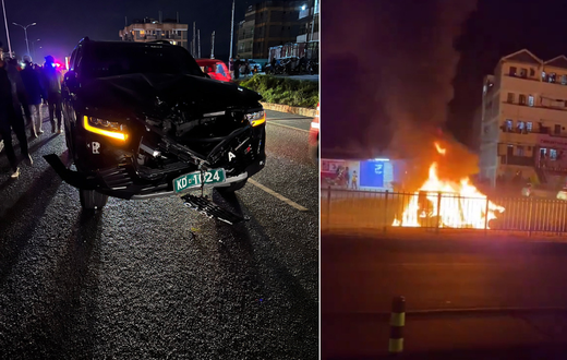 Ruaka residents burn down new Toyota Landcruiser 300 after fatal accident