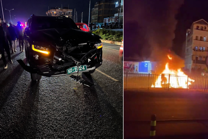 Ruaka residents burn down new Toyota Landcruiser 300 after fatal accident