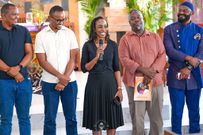 Citizen TV journalists at the burial of Mashirima Kapombe's mother