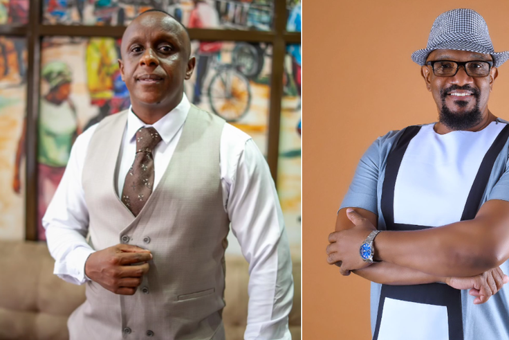 A collage of Phil Director and Ken Ambani