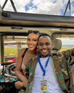 Businessman Khalif Kairo  with his wife Maria Wavinya