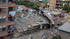 Buildings near the collapsed 7-storey building in Kahawa West