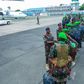A contingent of Kenya Defence Forces (KDF) soldiers deployed to Somalia under the African Union Transition Mission in Somalia (ATMIS) returning home from Somalia