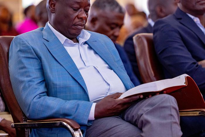 Deputy President Rigathi Gachagua during a past church service