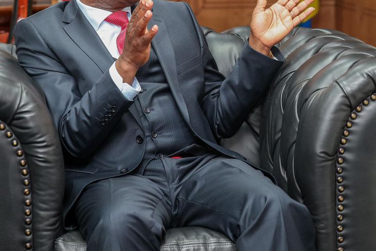 National Assembly Speaker Moses Wetangula hosts guests in his office