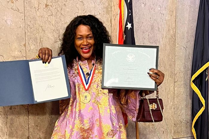 Joan Okorodudu receives Lifetime Presidential Award from President Biden