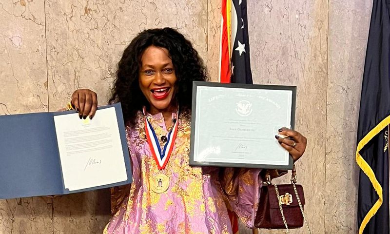 Joan Okorodudu receives Lifetime Presidential Award from President Biden