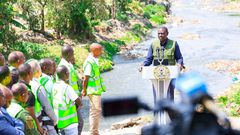 President William Ruto officiated the launch of the Climate WorX Mtaani initiative in Korogocho, Nairobi County on September 12, 2024