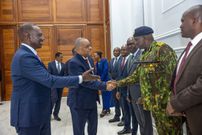 President William Ruto hosting the Prime Minister of Haiti, Dr. Garry Conille, at State House Nairobi for an official visit