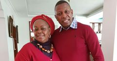 Millie Odhiambo and her husband