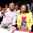 File image of Moses Kuria and Susan Kihika