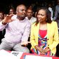 File image of Moses Kuria and Susan Kihika