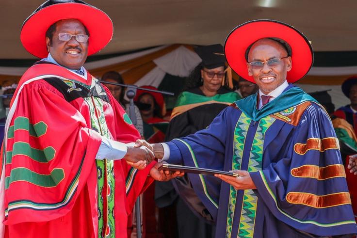 Safaricom CEO Peter Ndegwa awarded honourary degree at Meru University