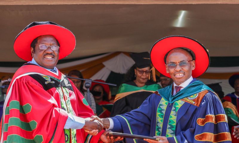 Safaricom CEO Peter Ndegwa awarded honourary degree at Meru University