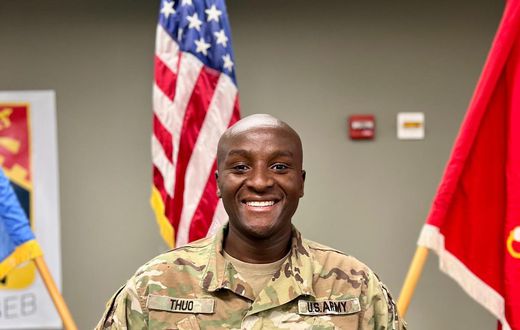Apexloads founder Charles Thuo recently retired from service as a Combat Engineer in the United States Army